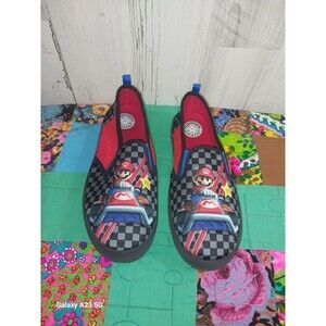 Boy's Size 4M Mariokart Sneakers New With Tag Official Nintendo Licensed Product